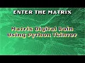 Matrix Like Screen Using Python Tkinter