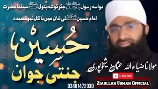Hussain Janati Jawan By Molana Zia Ullah Usman 