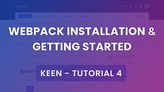 Below v1 4 2 Webpack Installation Getting Started Tutorial - Keen Admin Theme