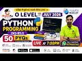 O Level Python Programming M3-R5 1 Top 50 PYQs July 2026 Exam Preparation GyanXp