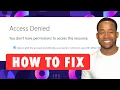 How to Fix SharePoint Access Denied Errors in 3 Steps Quick and Easy Fix