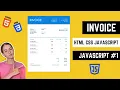 Create Invoice Slip HTML CSS and JavaScript Invoice Template