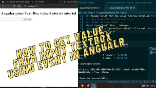 Angular 10 Hindi Tutorial How to Take Value From InputBox And Print Using Event Simple Tricks
