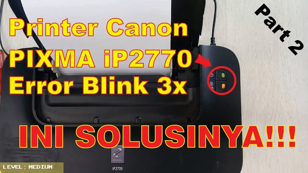 Canon 2770 printer blinks 13 times or blinks 16 times, an easy way to fix it. 