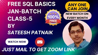 FREE SQL Basics Class 5 Inner Join Left Outer Join Right Outer Join Full Outer Join Cross Join