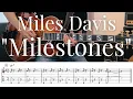 Miles Davis "Milestones" TAB譜 | Jazz Guitar