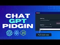 Full-Stack AI Chatbot PidginGPT w ChatGPT NodeJS ReactJS in Pidgin