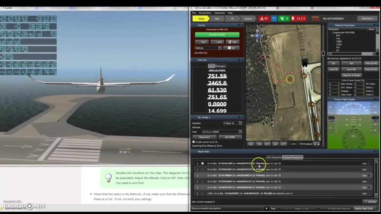 Hardware in the Loop Simulation (HILS) Pixhawk PX4 Demonstration