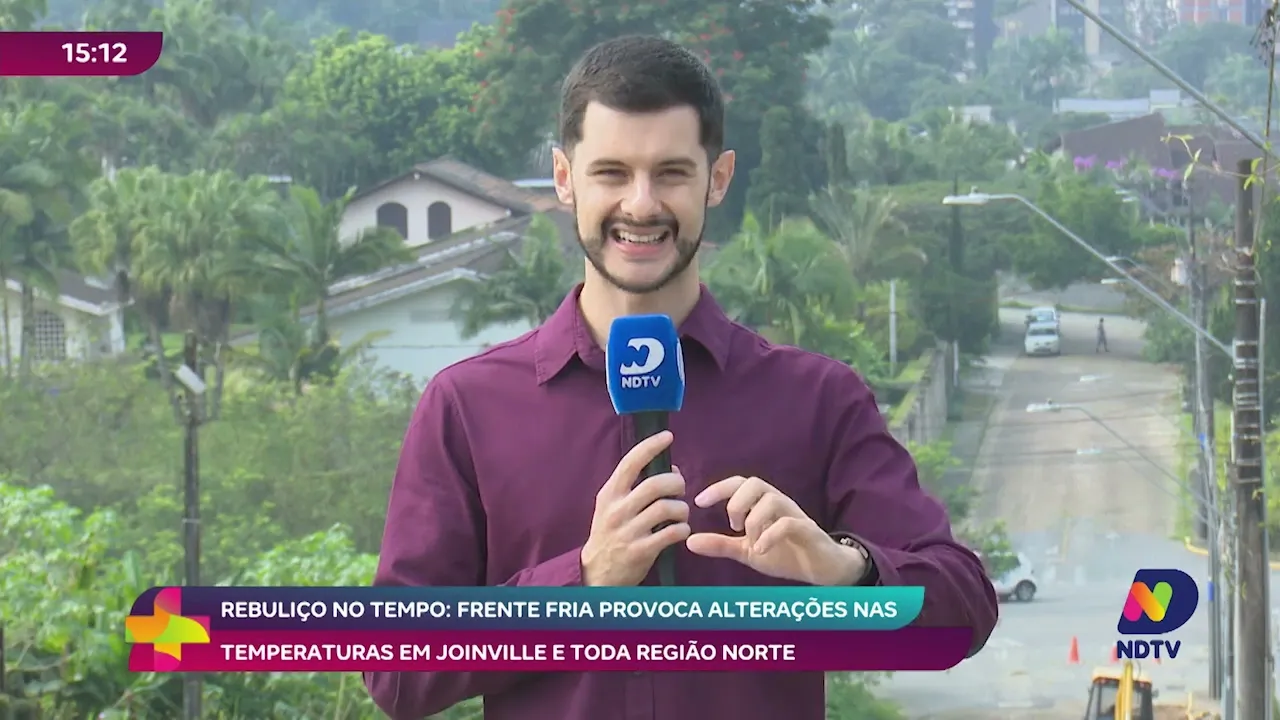 Rebuliço no tempo frente fria provoca alterações nas temperaturas em Joinville e toda Região Norte