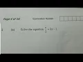 Solve the equation