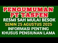 Download Lagu Breaking News: Pengumuman Resmi PT Taspen 23 Agustus 2025, Informasi penting khusus pensiunan lama