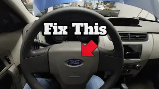 DIY How To Remove and Install Airbag Steering Wheel On 2008 - 2011 Ford Focus