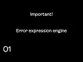 01 Error expression engine tutorial