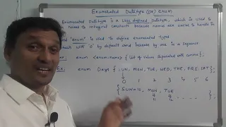 Enumerated Data type in C enum Data Type in C with Example Program enum C Programming