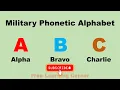 Military Phonetic Alphabet - Free Learning Corner