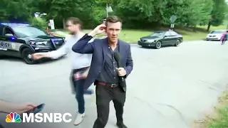 This is standing out in a scrum Vaughn Hillyard MSNBC