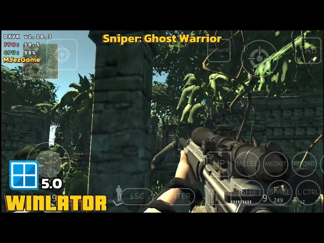 Winlator 5.0 - Gameplay Sniper: Ghost Warrior