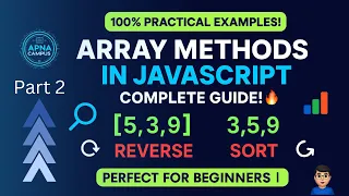 Array Mastery in JavaScript - Essential Methods Tricks Apna Campus