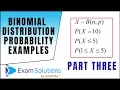 Binomial Distribution examples ExamSolutions