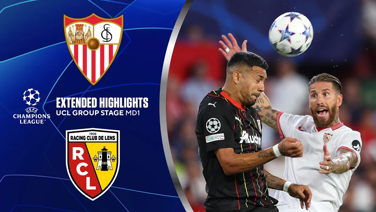 Sevilla vs. Lens: Extended Highlights | UCL Group Stage MD 1 | CBS Sports Golazo