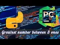 Comparing 3 Numbers in PYTHON