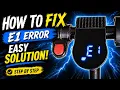 How to FIX the E1 code on the Gotrax G2