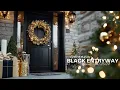 Christmas Entryway Ideas Black Holiday Decor with Bold Elegance