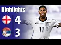 Lagu Inggris vs Serbia 4-3 - Semua Gol \u0026 Cuplikan - 2025