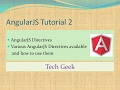 AngularJS Tutorial 2 Angular Directive