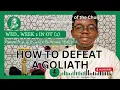 Lagu HOW TO DEFEAT A GOLIATH | WEDNESDAY REFLECTION | WEEK 2 IN OT (2) | AUI CHAPLAINCY 