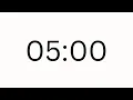 5 MINUTE TIMER - COUNTDOWN TIMER MINIMAL