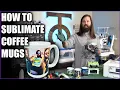 How to sublimate onto coffee mugs with custom graphics - Brother SP1 Sublimation Tutorial Tock Custom