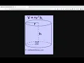 Volume of Cylinder Using Python