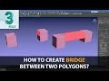 How To Create Bridge Between Two Polygons In 3dsmax 3DS max Tutorial For beginners 3d modeling