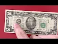 How much is a very circulated 1990 20 dollar bill worth and a cool story