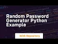 random password generator python example