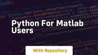 python for matlab users