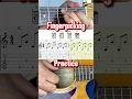 Basic fingerpicking practice Simple acoustic guitar plucking pattern with chords C-G-Am-F