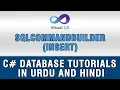 C DataSet and DataTable In Urdu - SqlCommandBuilder Insert