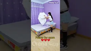 بنات شوكت اخر مره نضفتو الغرفه فتاه كوريه حولت الغرفه من زباله الى غرفه باربي بنفسجيه 