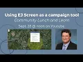 Community Lunch Learn - September 28 Using EJ Screen as a campaign tool