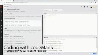 Codewars 8 kyu Simple Fun Reagent Formula JavaScript