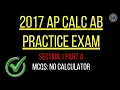 2017 AP Calculus AB Practice Exam Section I Part A No Calculator