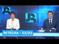 Lagu Assista à íntegra do Jornal da Record | 03/02/2026