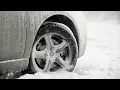 Drivers deal with snow covered roads in central Ohio