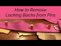 How to Remove Locking Backs from Pins and Fix Bent Posts Disney Pin Collection Unboxing