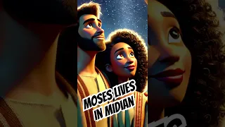 Moses Helps Jethro S Daughters Settles In Midian For A While Animatedbible StoryofMoses Jethro 