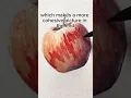 How to underpaint with a watercolor apple