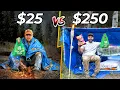 25 vs 250 Dollar Store Overnight Survival Challenge