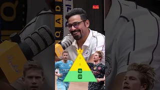 دي بروين من افضل لاعبين الوسط 